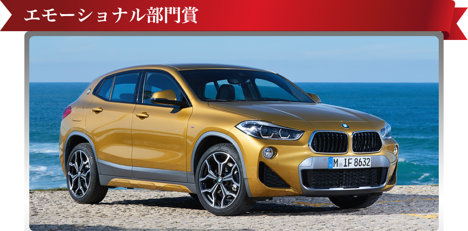 2018 - 2019 エモーショナル部門賞 BMW X2