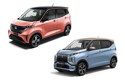 日産 サクラ 三菱 eKクロス EV